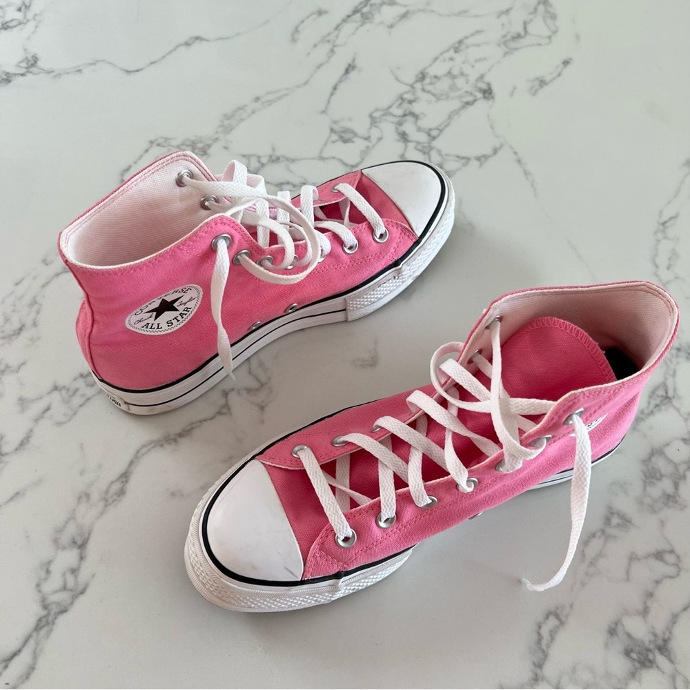 Converse Chuck Taylor All Star Lift Platform Sneakers - Pink - Size 9 - Picture 2 of 9